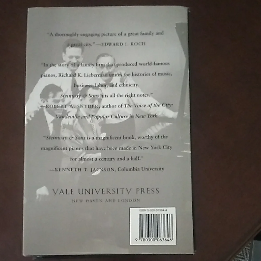 Steinway & Sons Hardcover by Richard K. Lieberman - Picture 3 of 4